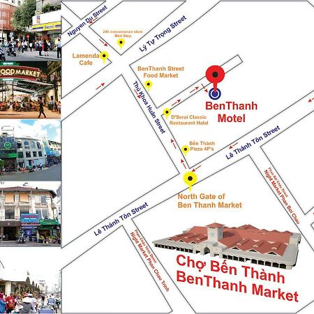 Ben Thanh Motel Thành Pho Ho Chí Minh Esterno foto